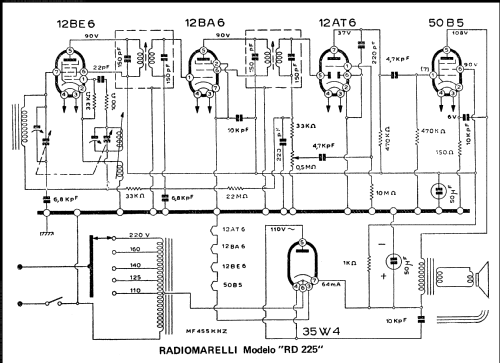 RD225; Marelli Radiomarelli (ID = 1739317) Radio