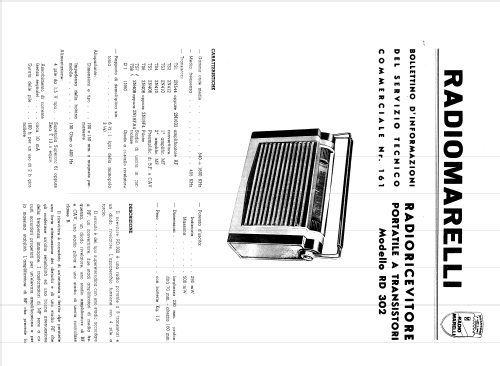 RD302; Marelli Radiomarelli (ID = 2520181) Radio