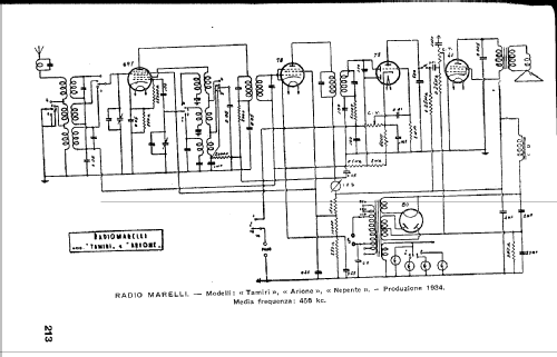 Tamiri Ch= 20; Marelli Radiomarelli (ID = 203233) Radio