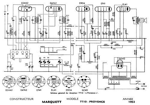 Provence 7710; Marquett-Radio (ID = 356350) Radio