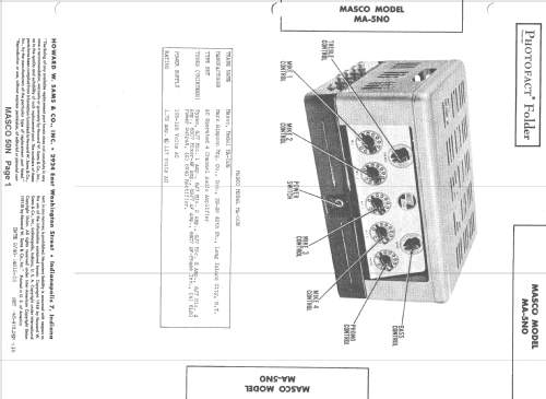 Masco MA-50 ; Masco Mark Simpson (ID = 1396814) Ampl/Mixer