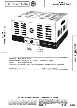 Masco MB-60; Masco Mark Simpson (ID = 2964747) Ampl/Mixer