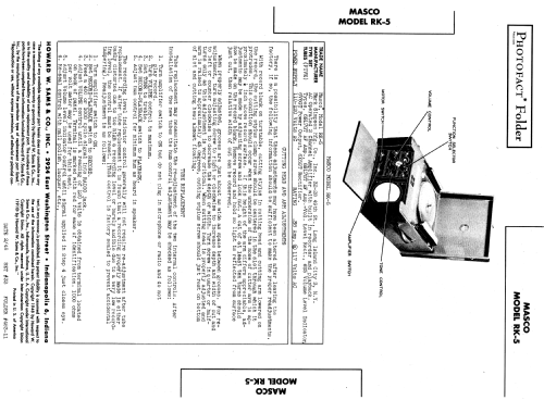 Masco RK-5 ; Masco Mark Simpson (ID = 946378) Sonido-V