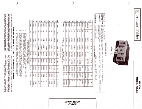 MB-75; Masco Mark Simpson (ID = 1280720) Ampl/Mixer