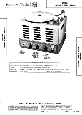 ME-18P; Masco Mark Simpson (ID = 2978960) Ampl/Mixer