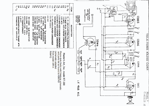 RT200; Master's Art Inc.; (ID = 2680080) Radio