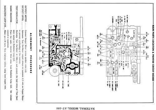 National 7 Transistor Portable Radio AT-280; Panasonic, (ID = 1295318) Radio