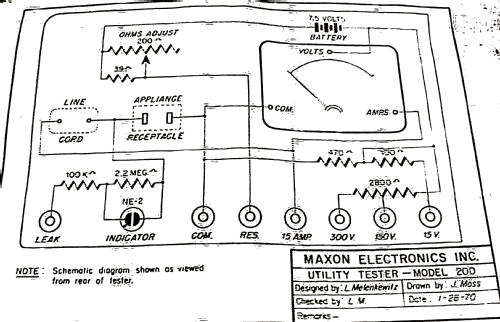 Utility Tester 200; Maxon Electronics, (ID = 2777884) Equipment