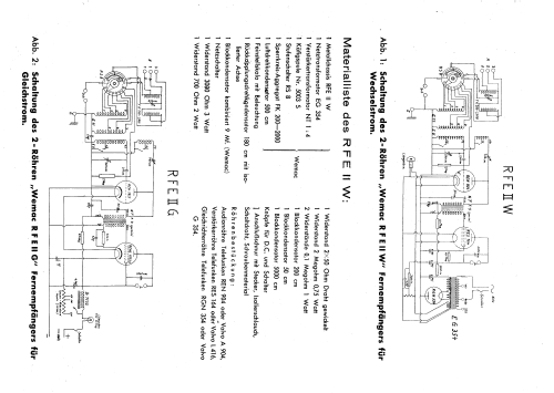 2- und 3-Röhren-Fernempfänger Wemac RFE II W; May & Christe; (ID = 2554534) Bausatz