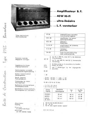 8165; MBLE, Manufacture (ID = 3112085) Ampl/Mixer