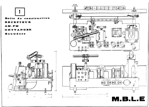 Ontvanger AM FM P.T. 725; MBLE, Manufacture (ID = 3108110) Radio