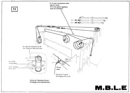 Ontvanger AM FM P.T. 725; MBLE, Manufacture (ID = 3108114) Radio