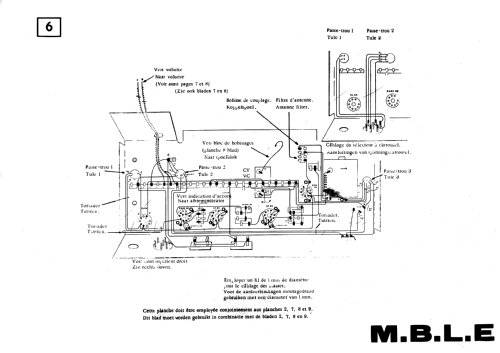 Ontvanger AM FM P.T. 725; MBLE, Manufacture (ID = 3108119) Radio