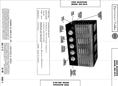 MG-30-B ; McGohan Inc., Don; (ID = 584533) Ampl/Mixer