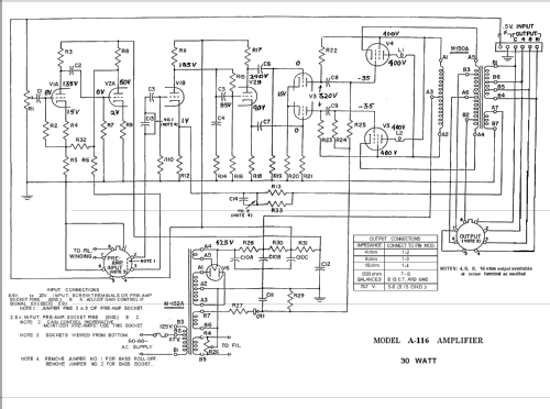 Power Amplifier A-116A; McIntosh Audio (ID = 1277804) Ampl/Mixer
