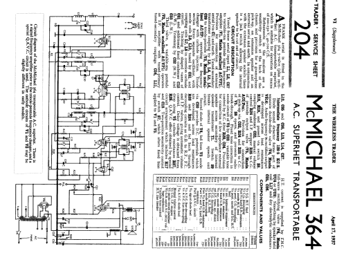 364; McMichael Radio Ltd. (ID = 1035669) Radio