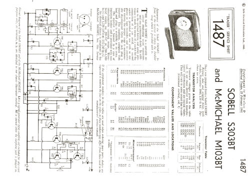 M103BT; McMichael Radio Ltd. (ID = 1001179) Radio