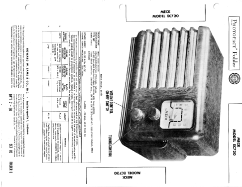 EC-720 Ch= 5A9; Meck, John, (ID = 732968) Radio