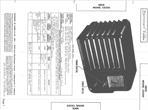 FM Converter CX500; Meck, John, (ID = 2504465) Radio