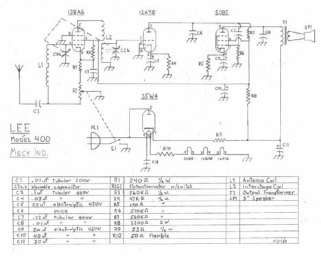 Lee 400 ; Meck, John, (ID = 2538664) Radio