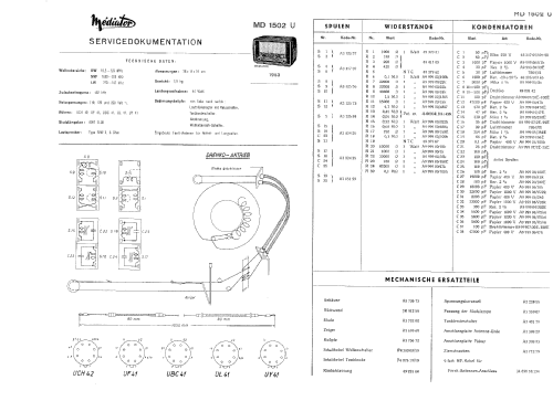 MD1502U; Mediator; La Chaux- (ID = 2022834) Radio