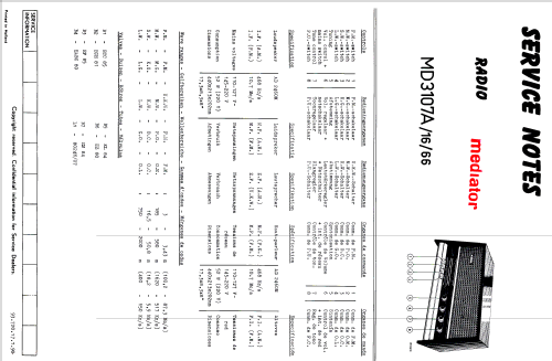 MD3107A; Mediator; La Chaux- (ID = 2381918) Radio