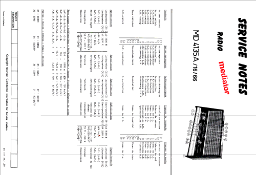 MD4135A /16 /66; Mediator; La Chaux- (ID = 2385055) Radio