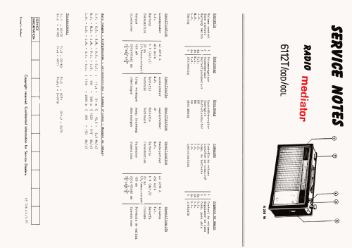 MD6112T; Mediator; La Chaux- (ID = 2405021) Radio