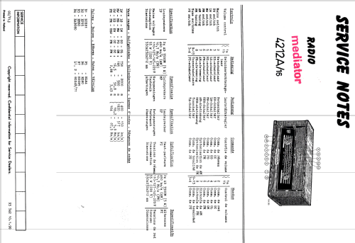 MD4212A /16; Mediator; La Chaux- (ID = 2221440) Radio