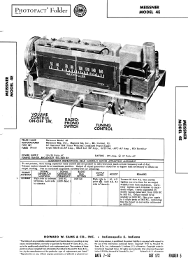 4E AM-TRF Tuner; Meissner Mfg. Div., (ID = 3066089) Radio