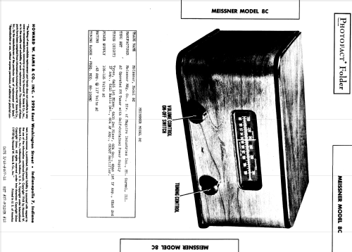 Brewster 8C ; Meissner Mfg. Div., (ID = 962222) Radio