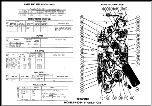 Brewster 9-1084; Meissner Mfg. Div., (ID = 469386) Radio