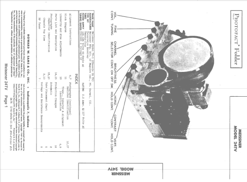 TV-1 Ch= 24TV; Meissner Mfg. Div., (ID = 1495092) Television