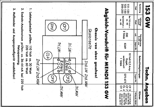 M153GW ; Mende - Radio H. (ID = 754002) Radio