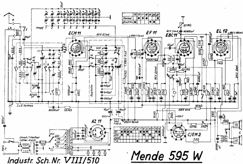 Gross-Super 595W, MGS595W; Mende - Radio H. (ID = 2252903) Radio