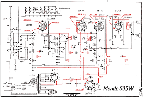 Gross-Super 595W, MGS595W; Mende - Radio H. (ID = 2990465) Radio