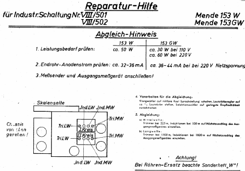 M153GW ; Mende - Radio H. (ID = 2254005) Radio