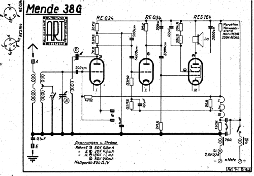 Mende 38 E38G; Mende - Radio H. (ID = 2743874) Radio