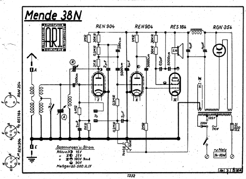 Mende 38 E38N; Mende - Radio H. (ID = 2743885) Radio
