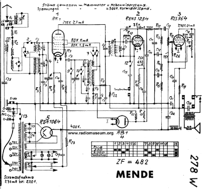 Oktoden-Super M278-W ; Mende - Radio H. (ID = 23758) Radio