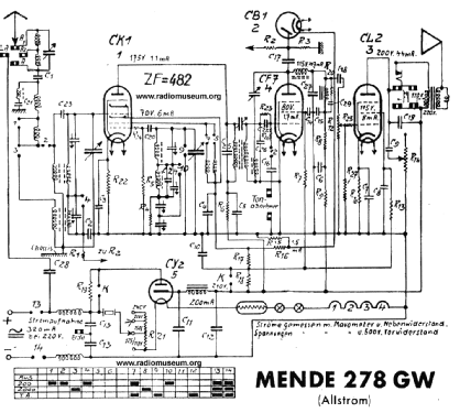 Oktoden-Super M278-GW ; Mende - Radio H. (ID = 23713) Radio