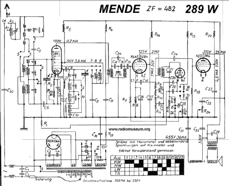 Reflex-Super M289-W ; Mende - Radio H. (ID = 23724) Radio