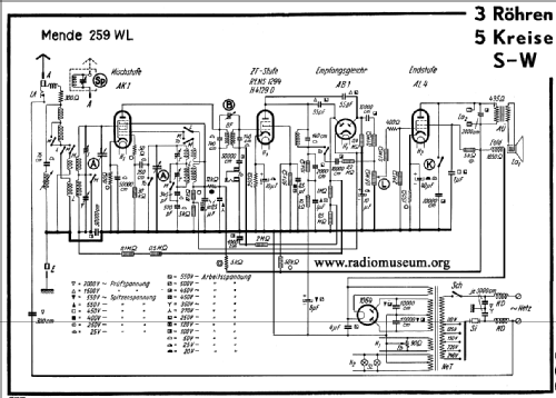 Sparsuper 259WL; Mende - Radio H. (ID = 28778) Radio