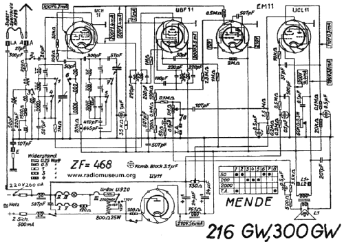 Super MS216GW ; Mende - Radio H. (ID = 293962) Radio