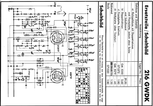 MS216GWDK ; Mende - Radio H. (ID = 413756) Radio