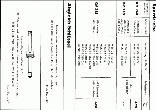 Super MS216WDK ; Mende - Radio H. (ID = 205643) Radio