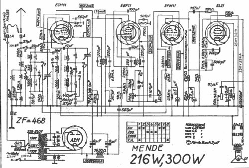 Super MS216-W ; Mende - Radio H. (ID = 23276) Radio