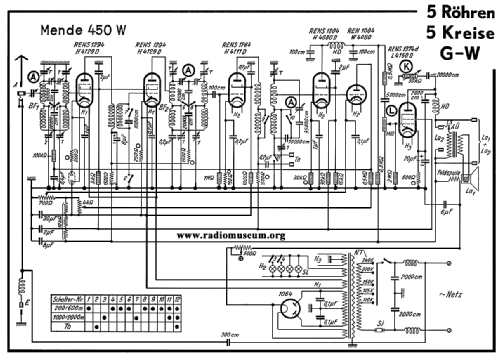 Ultra Selektiv 450W; Mende - Radio H. (ID = 28668) Radio