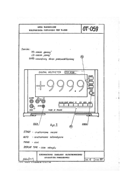 Digital Voltmeter V530; Meratronik SA; (ID = 2801228) Ausrüstung