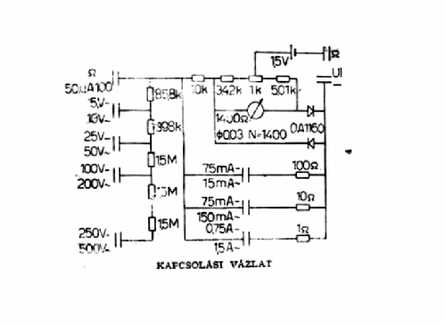 V-A-Ohm Meter Umavo; Mérömüszer KTSZ; (ID = 1716171) Ausrüstung